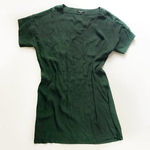 Madewell Novel Shift Dress Green Size M